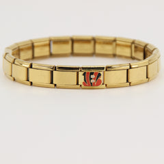 Football Team Logo Italian Charm Bracelet – Custom Gifts for Fans