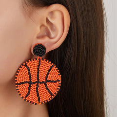 Game Day Beaded Sports Earrings – Handmade Football, Basketball & Soccer Fan Jewelry