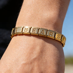 Chicago Bears Italian Charm Bracelet – Perfect Valentine’s Day, Holiday & Any Occasion Gift for Fans