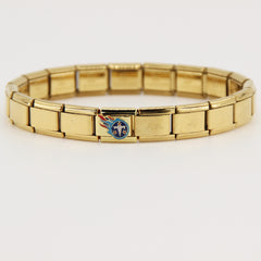 Football Team Logo Italian Charm Bracelet – Custom Gifts for Fans