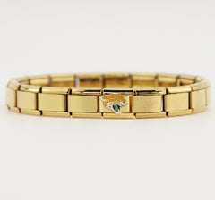 Football Team Logo Italian Charm Bracelet – Custom Gifts for Fans