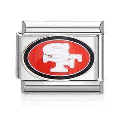 Football Team Logo Italian Charm Bracelet – Custom Gifts for Fans