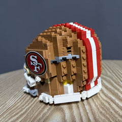 3D Football Team Logo Helmet Construction Building Blocks –  Perfect Christmas & Holiday Gift