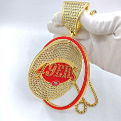 Rotating Sports Team Logo Pendant Necklace –  Perfect Gifts for True Fans