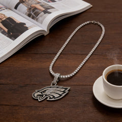 Philadelphia Eagles Zircon Pendant Necklace – Perfect Fan Gift for Game Day & Holidays