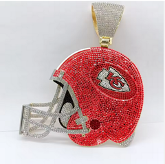 Custom Football Team Logo Helmet Pendant Necklace-Personalized Gifts for Fans
