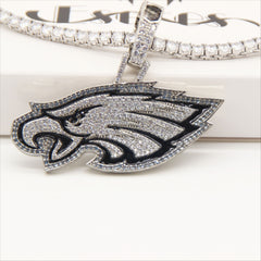 Philadelphia Eagles Zircon Pendant Necklace – Perfect Fan Gift for Game Day & Holidays