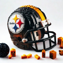 3D Football Team Logo Helmet Construction Building Blocks –  Perfect Christmas & Holiday Gift