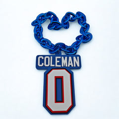 Player 3D Logo EVA Foam Necklace 30 inches - The Perfect Game Day Gift for Fans - Packaging View
