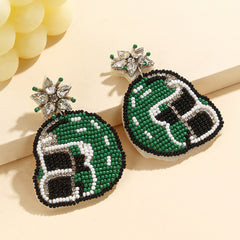 Game Day Beaded Sports Earrings – Handmade Football, Basketball & Soccer Fan Jewelry