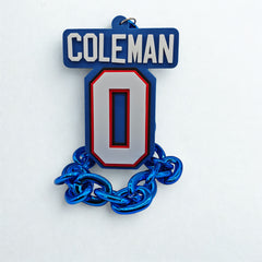 Player 3D Logo EVA Foam Necklace 30 inches - The Perfect Game Day Gift for Fans - Display View