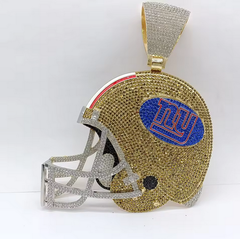 Custom Football Team Logo Helmet Pendant Necklace-Personalized Gifts for Fans