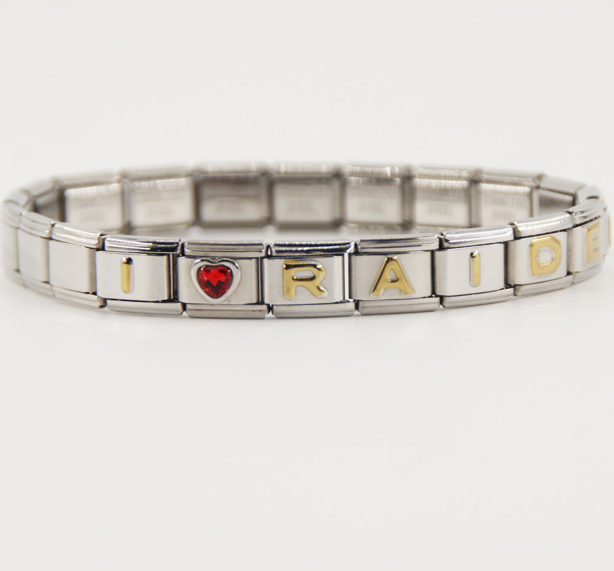 Las Vegas Raiders Italian Charm Bracelet – Fan Gift for  Birthday,Holiday & Valentine’s Day Gift