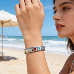 San Francisco 49ers Italian Charm Bracelet – Sports Fan Gift for Holiday, Birthday & Game Day