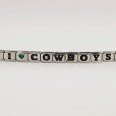 Dallas Cowboys Italian Charm Bracelet – DIY Custom Gift for Fans
