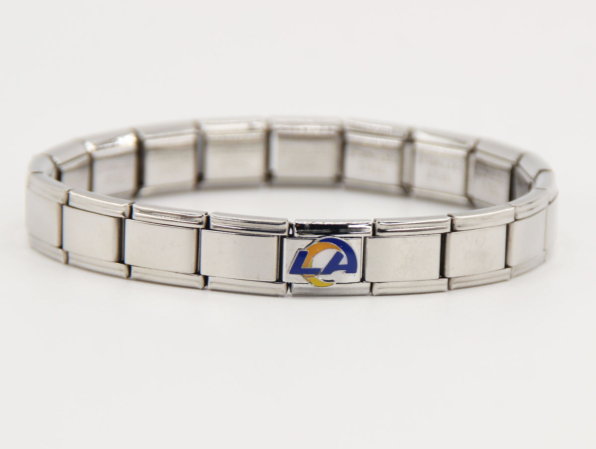 Football Team Logo Italian Charm Bracelet – Custom Gifts for Fans