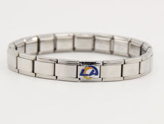 Football Team Logo Italian Charm Bracelet – Custom Gifts for Fans
