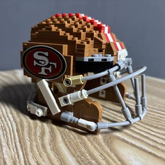3D Football Team Logo Helmet Construction Building Blocks –  Perfect Christmas & Holiday Gift