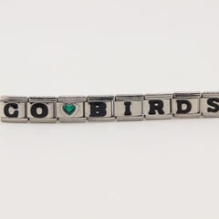 GO BIRDS  Italian Charm Bracelet -Game Day & Special Gift for Eagles Fans