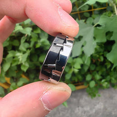 Fidget Slider Ring Rotating Stress Relief Jewelry Haptic Sensory Toy for Anxiety & Focus Perfect Christmas Gifts