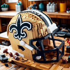 3D Football Team Logo Helmet Construction Building Blocks –  Perfect Christmas & Holiday Gift