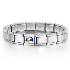 Football Team Logo Italian Charm Bracelet – Custom Gifts for Fans