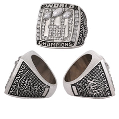 New York Giants Super Bowl Championship Ring & Trophy Set– 1986, 1991, 2008 & 2012