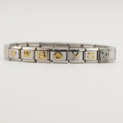 Dallas Cowboys Italian Charm Bracelet – DIY Custom Gift for Fans