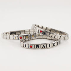Las Vegas Raiders Italian Charm Bracelet – Fan Gift for  Birthday,Holiday & Valentine’s Day Gift