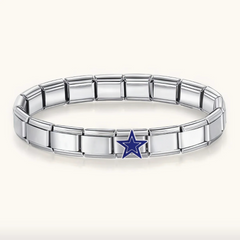 Football Team Logo Italian Charm Bracelet – Custom Gifts for Fans