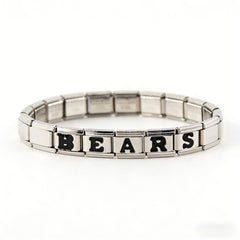 Chicago Bears Italian Charm Bracelet – Perfect Valentine’s Day, Holiday & Any Occasion Gift for Fans