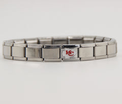 Football Team Logo Italian Charm Bracelet – Custom Gifts for Fans