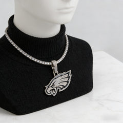 Philadelphia Eagles Zircon Pendant Necklace – Perfect Fan Gift for Game Day & Holidays