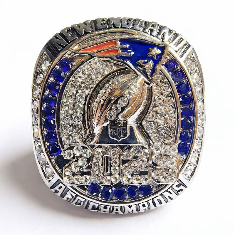 2025 New England Patriots Championship Ring - Limited Collector Edition - Top Detail Close-Up