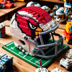 3D Football Team Logo Helmet Construction Building Blocks –  Perfect Christmas & Holiday Gift