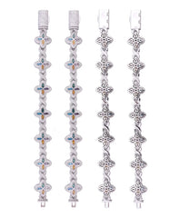 S925 Silver Four-Leaf Clover Moissanite  Bracelets for Women
