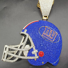 Custom Football Team Logo Helmet Pendant Necklace-Personalized Gifts for Fans
