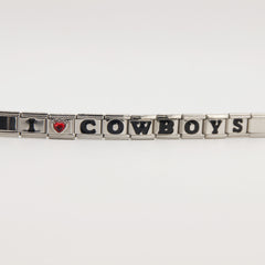 Dallas Cowboys Italian Charm Bracelet – DIY Custom Gift for Fans
