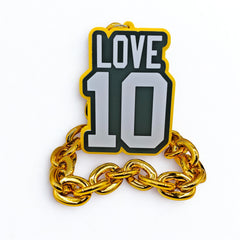 Player 3D Logo EVA Foam Necklace 30 inches - The Perfect Game Day Gift for Fans - Full Length View
