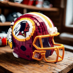 3D Football Team Logo Helmet Construction Building Blocks –  Perfect Christmas & Holiday Gift