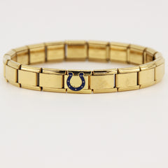 Football Team Logo Italian Charm Bracelet – Custom Gifts for Fans