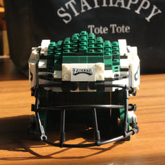 3D Football Team Logo Helmet Construction Building Blocks –  Perfect Christmas & Holiday Gift