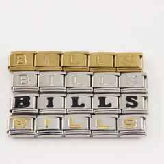 Buffalo Bills Italian Charm Bracelet – Perfect Fan Gift for Birthday, Christmas, Valentine’s Day & Game Day