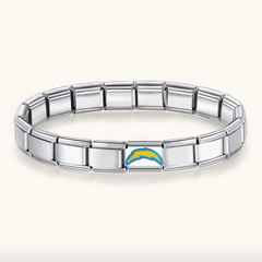Football Team Logo Italian Charm Bracelet – Custom Gifts for Fans