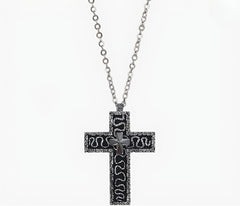 Openable Cross Pendant Necklace for Men