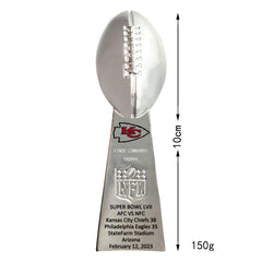 Kansas City Chiefs All Super Bowl Championship Ring & Trophy Set– 1970, 2020 & 2023  Winners Replica Collection