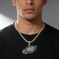 Philadelphia Eagles Zircon Pendant Necklace – Perfect Fan Gift for Game Day & Holidays