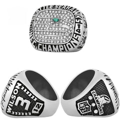Seattle Seahawks Championship Ring Set – 4PCS Collector Celebration Gift for True Seahawks Fans