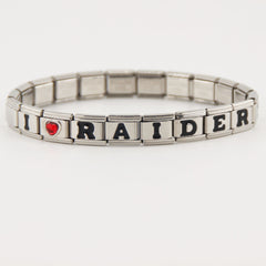 Las Vegas Raiders Italian Charm Bracelet – Fan Gift for  Birthday,Holiday & Valentine’s Day Gift