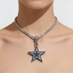 Dallas Cowboys Zircon Star Necklace - Image 16
